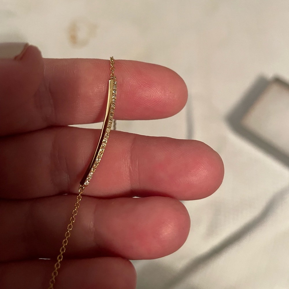 Nadri CZ bar bracelet
